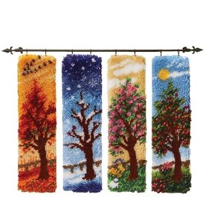 Herrschners 4 seasons tree latchhook kit